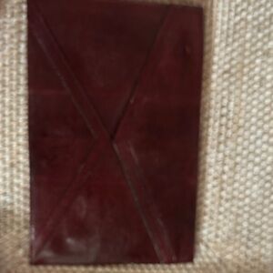 Burgundy Leather Clutch